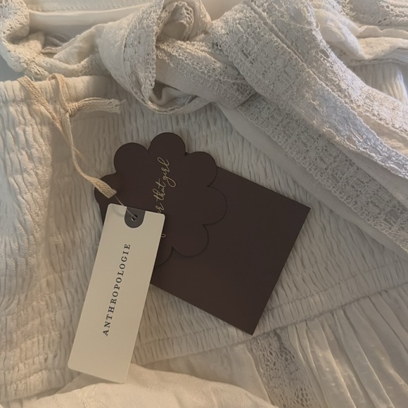 Beautiful Summer white dress : Anthropologie NWT - Picture 5 of 5